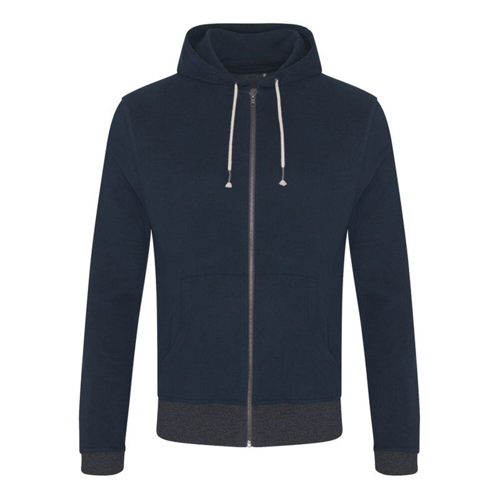 Ecologie Mens Okavango Contrast Zoodie / Navy/Charcoal
